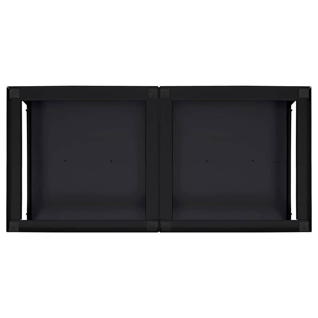 vidaXL Βάση Πλυντηρίου Ρούχων 2 τεμ. Μαύρο 124,5 x 61,5 x 32,5 εκ