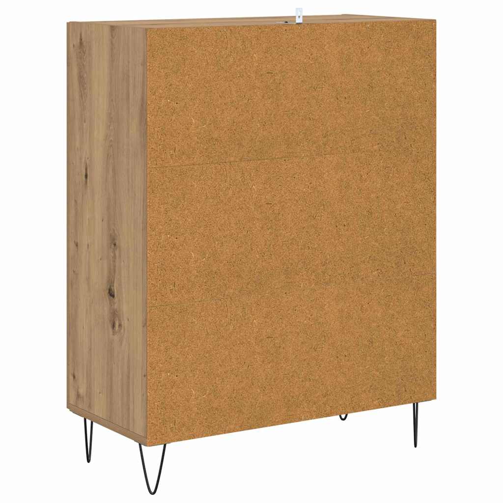 vidaXL Πλαϊνό γραφείο Artisan Oak 69,5 x 34 x 90 εκ.