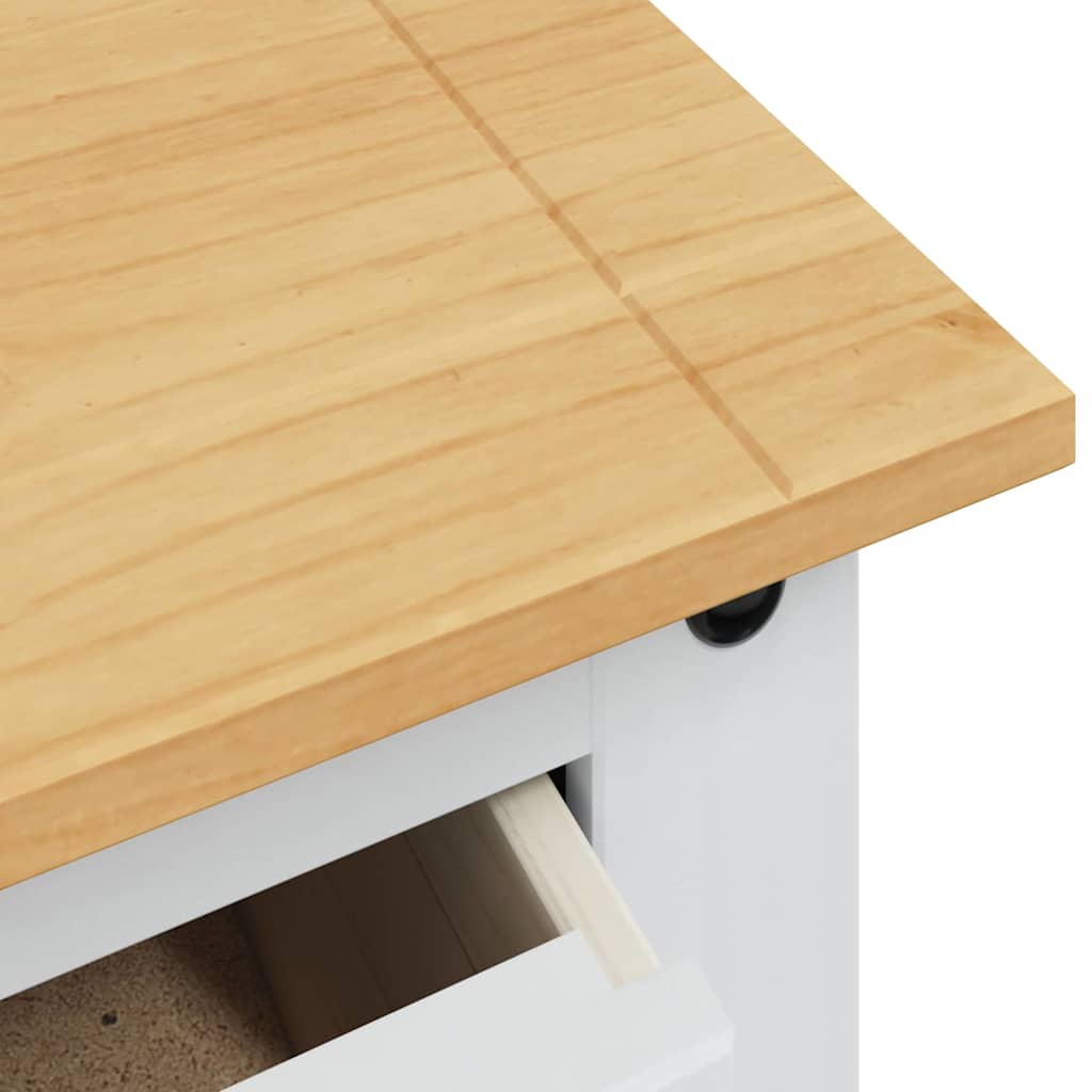 vidaXL Αποθηκευτικές Κάσες Λευκό 92 x 48 x 114 εκ Στερεό ξύλο πεύκου