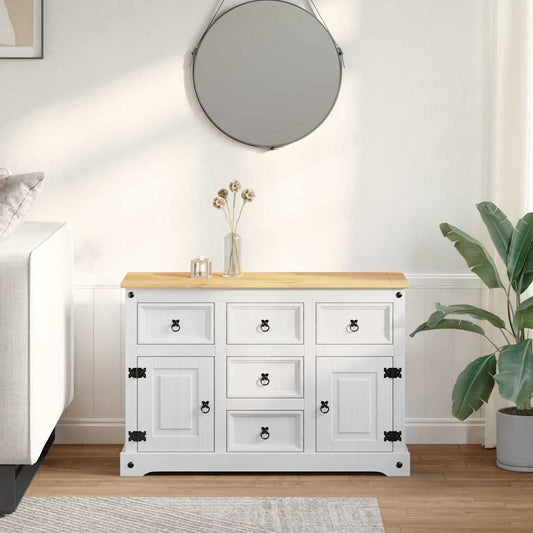 vidaXL Αποθηκευτικές Κάσες CORONA Λευκό 112 x 40 x 75 εκ.