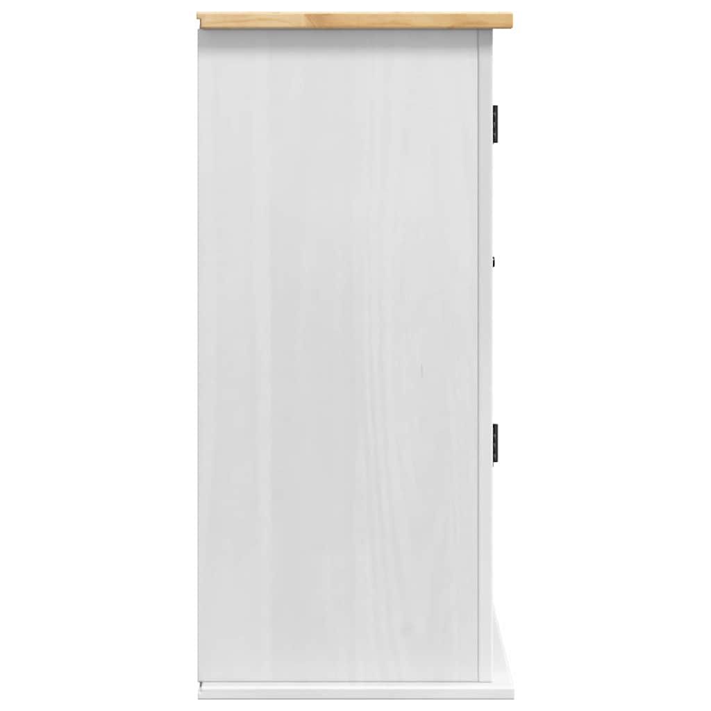 vidaXL Κρεμαστό ντουλάπι με αποθήκευση Corona Λευκό 70 x 33 x 71,5 εκ.