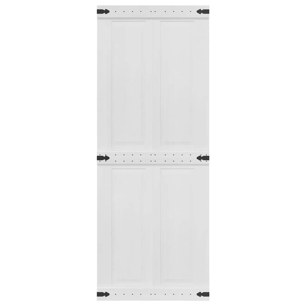 vidaXL Πόρτα αχυρώνα Corona 80 x 210 cm Μασίφ Ξύλο Πεύκου