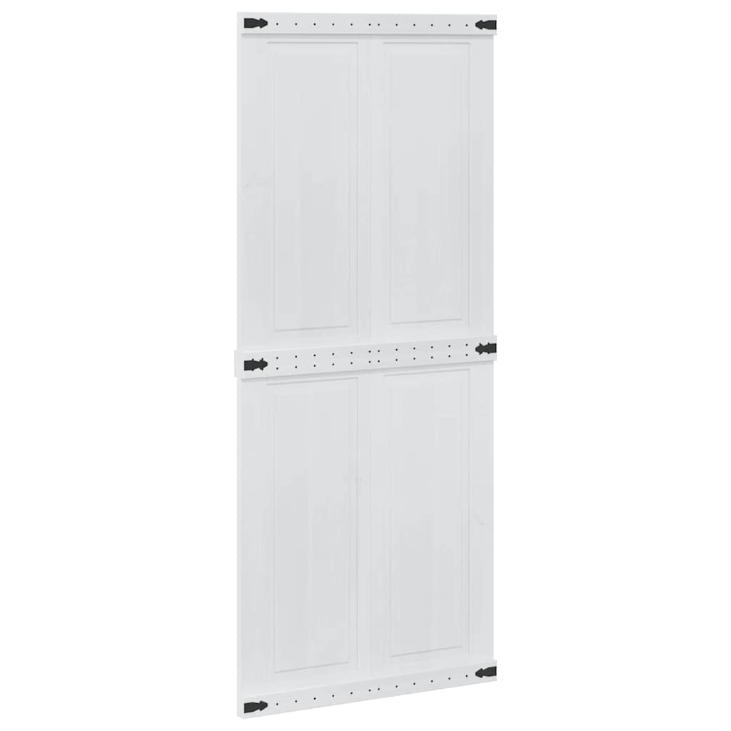 vidaXL Πόρτα αχυρώνα Corona 90 x 210 cm Μασίφ Ξύλο Πεύκου