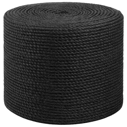 vidaXL Σχοινί γιούτας 4 mm Μαύρο 100% Τζούτα Tossa
