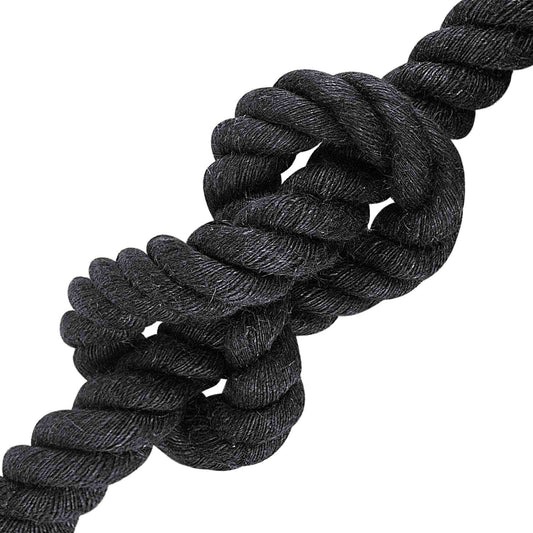 vidaXL Σχοινί Από Τζute 36 mm Μαύρο 100% Τζούτα Tossa