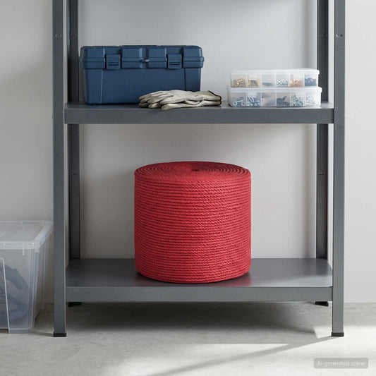 vidaXL Σχοινί Από Τζute 12 mm Κόκκινο 100% Τζούτα Tossa