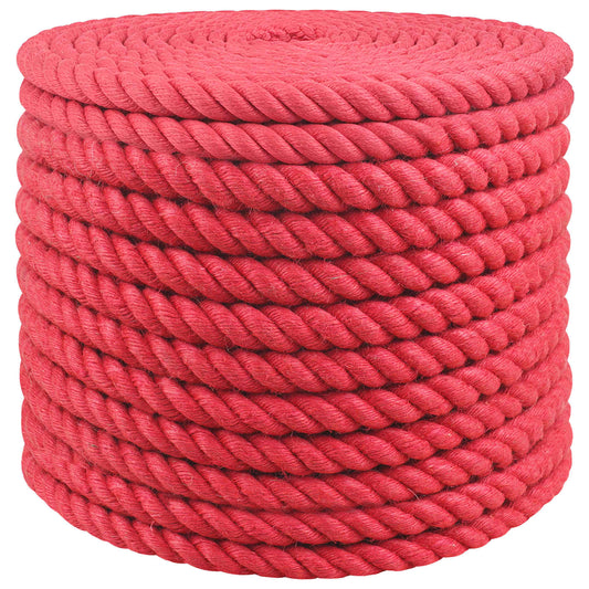 vidaXL Σχοινί Από Τζute 24 mm Κόκκινο 100% Τζούτα Tossa