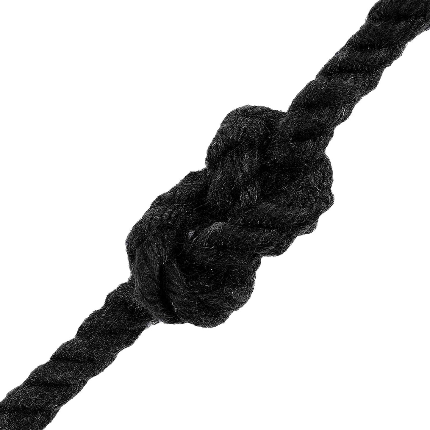 vidaXL Cotton Twine 4 mm 50 m Μαύρο 100% Βαμβάκι