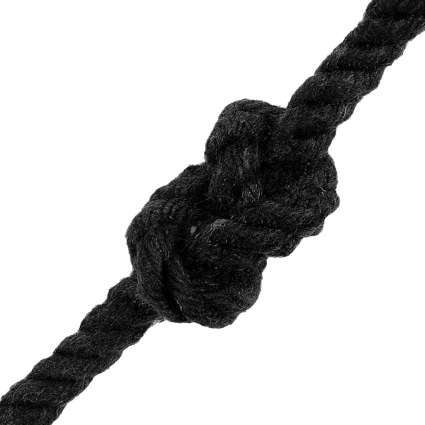 vidaXL Κωτόσχοινo 6 mm 50 m Μαύρο 100% Βαμβάκι