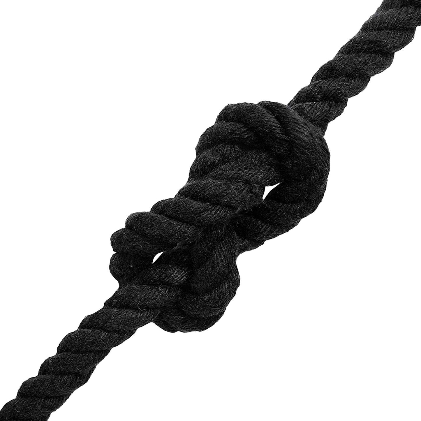 vidaXL Κωτόσχοινo 12 mm 100 m Μαύρο 100% Βαμβάκι