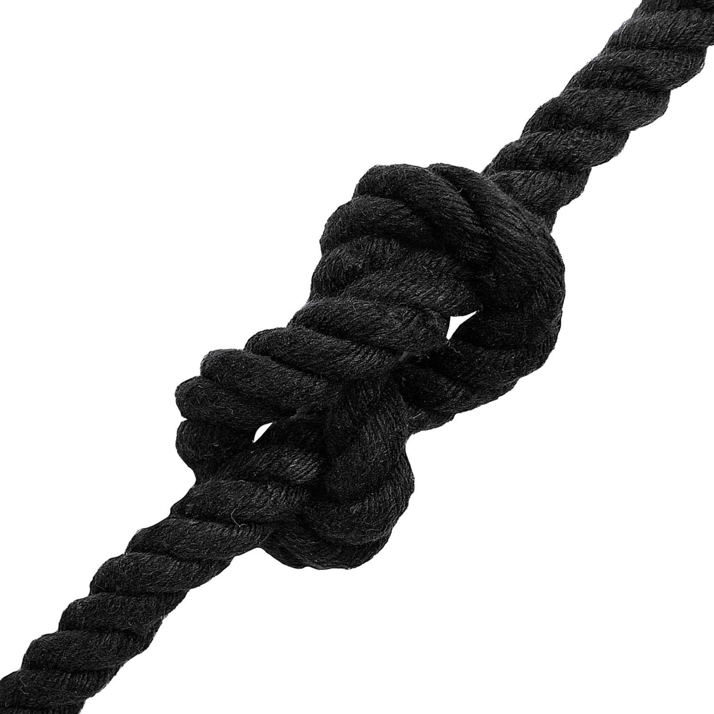 vidaXL Κωτόσχοινo 14 mm 100 m Μαύρο 100% Βαμβάκι
