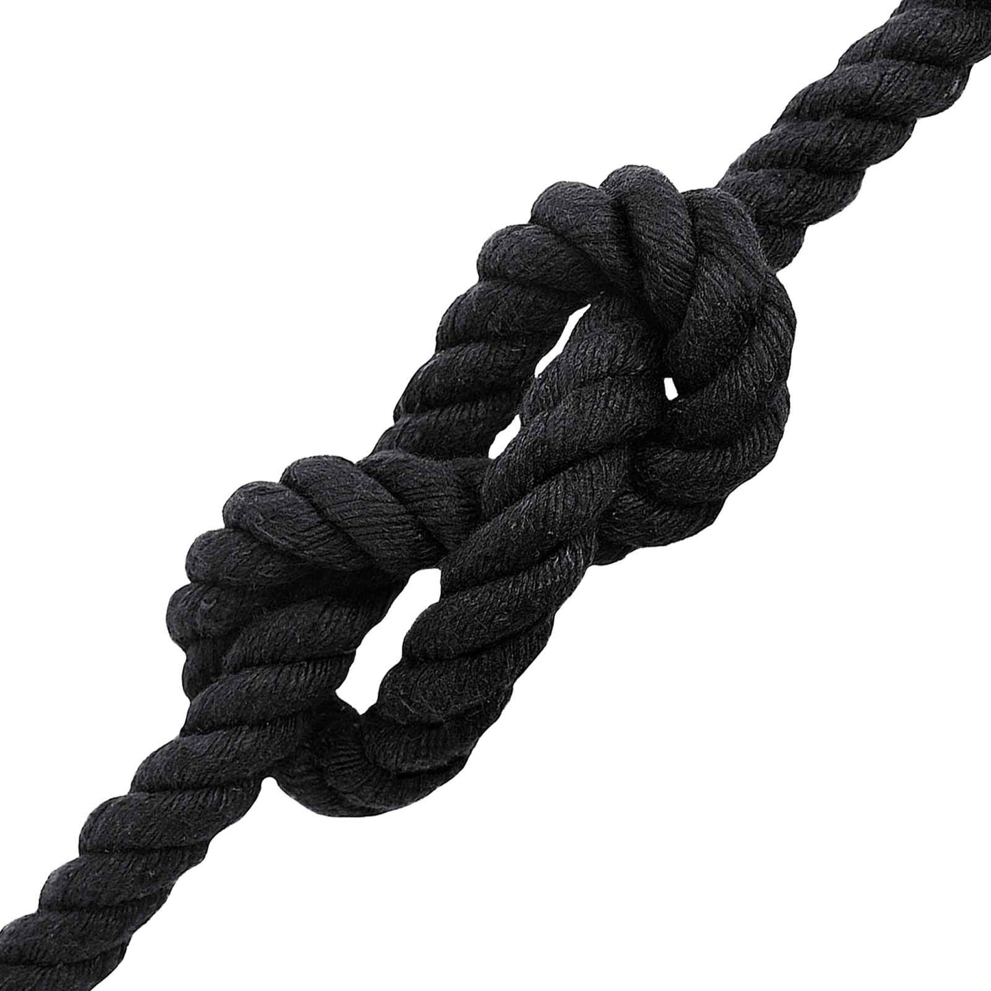 vidaXL Κωτόσχοινo 16 mm 100 m Μαύρο 100% Βαμβάκι