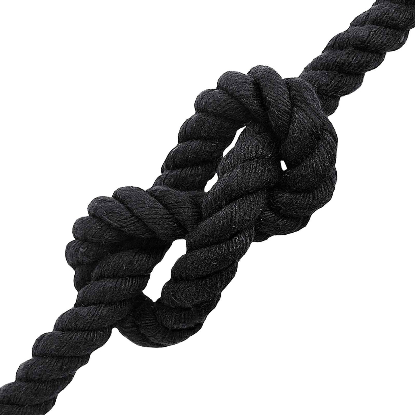 vidaXL Κωτόσχοινo 20 mm 25 m Μαύρο 100% Βαμβάκι