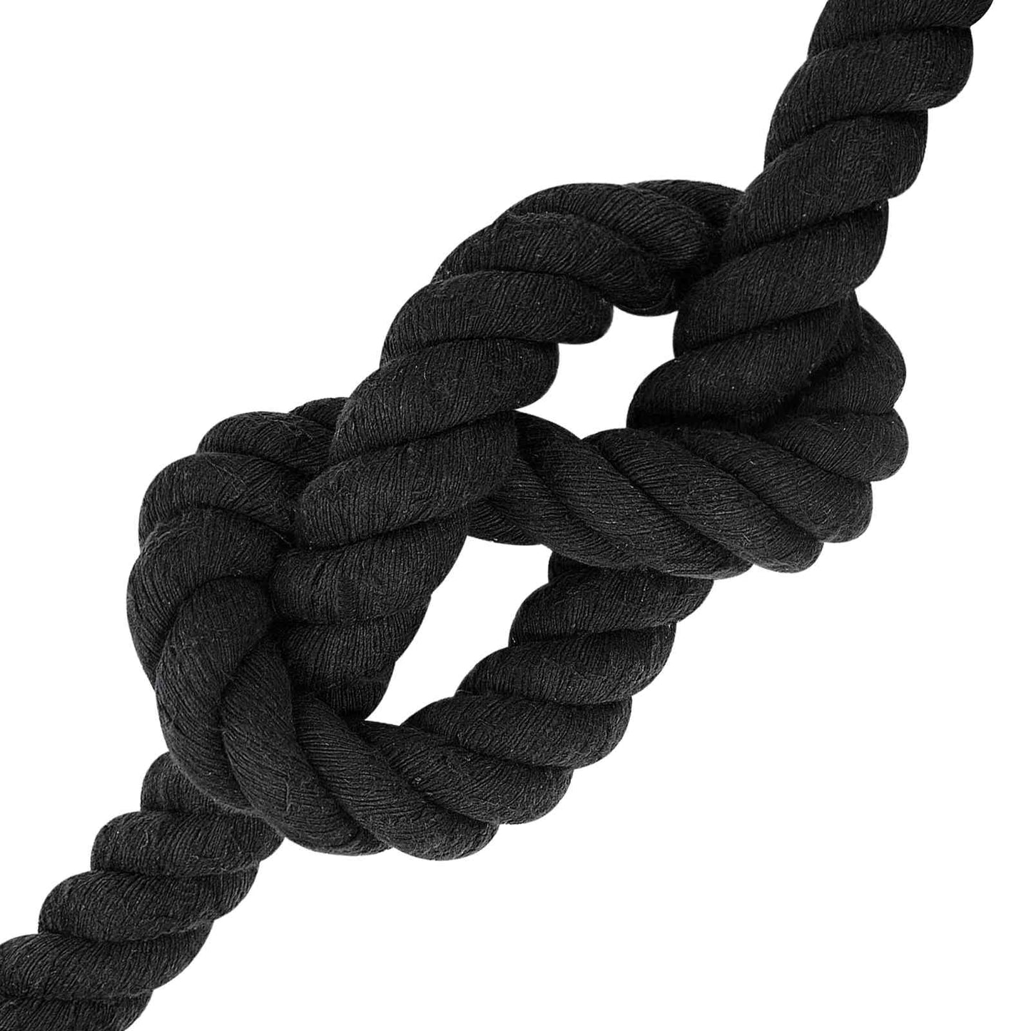 vidaXL Κωτόσχοινo 40 mm 10 m Μαύρο 100% Βαμβάκι