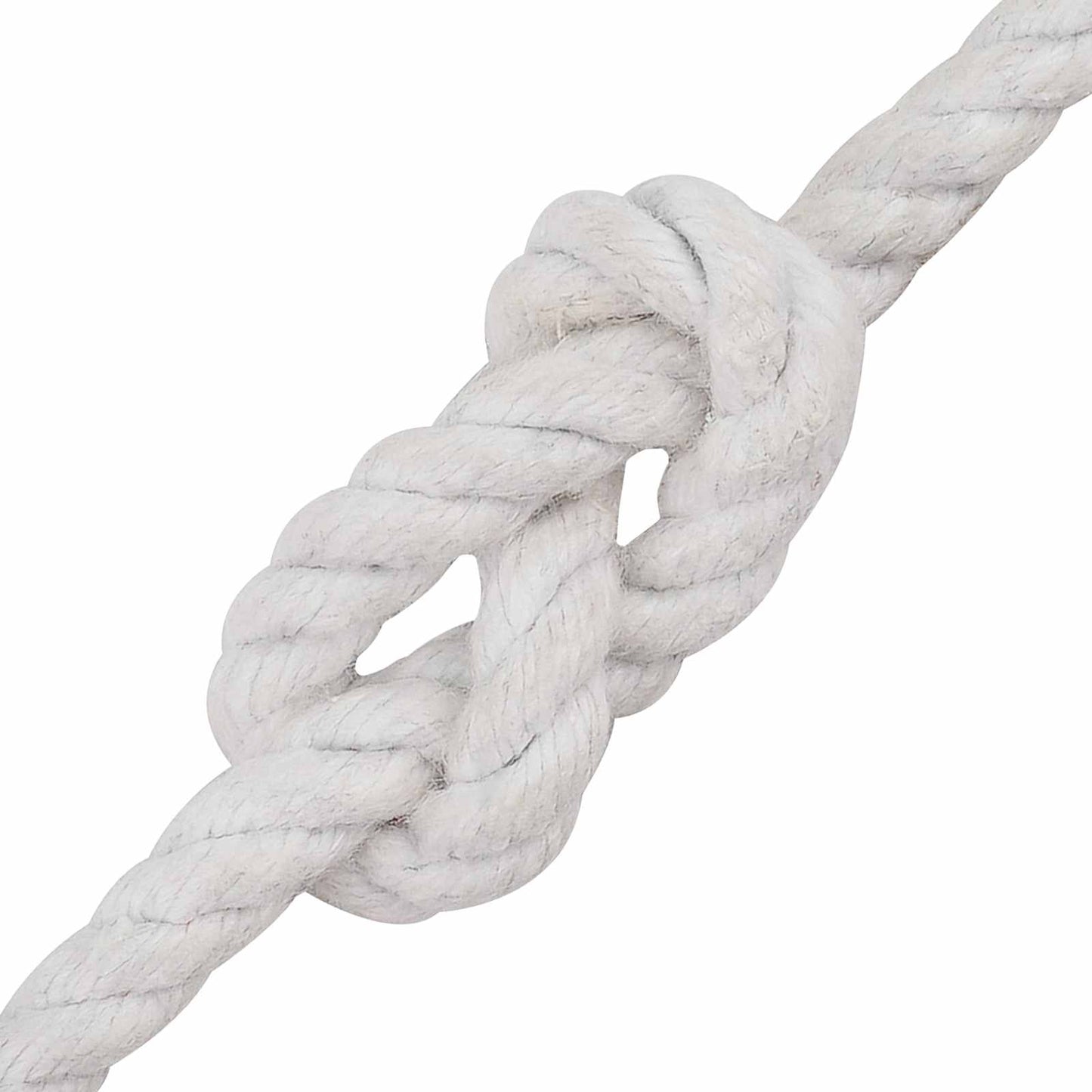 vidaXL Κωτόσχοινo 8 mm 25 m Λευκό 100% Βαμβάκι