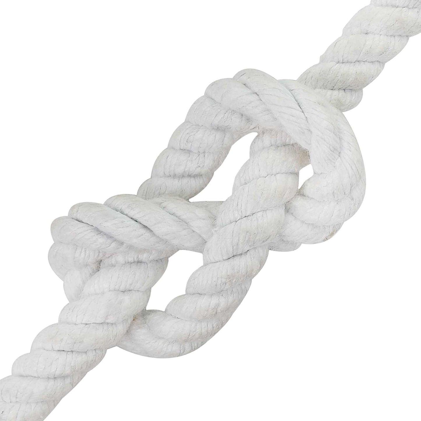 vidaXL Σχοινί Λευκό 1,2 x 1,2 x 2500 εκ Βαμβάκι