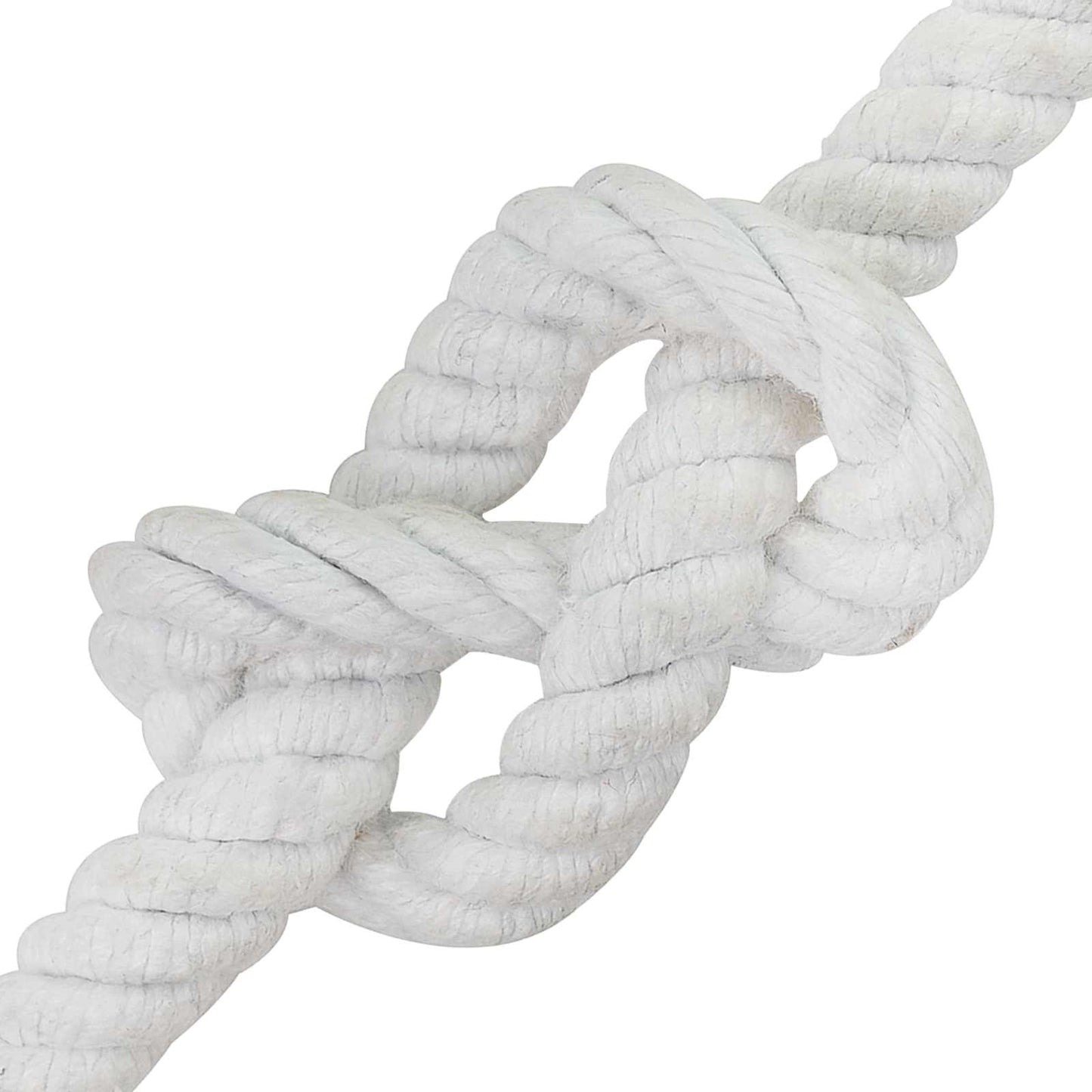 vidaXL Κωτόσχοινo 14 mm 25 m Λευκό 100% Βαμβάκι