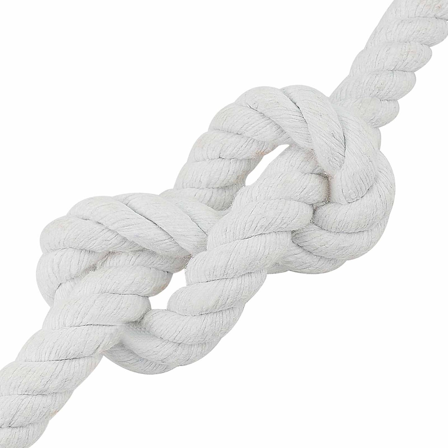 vidaXL Σχοινί Λευκό 1,6 x 1,6 x 5000 εκ Βαμβάκι