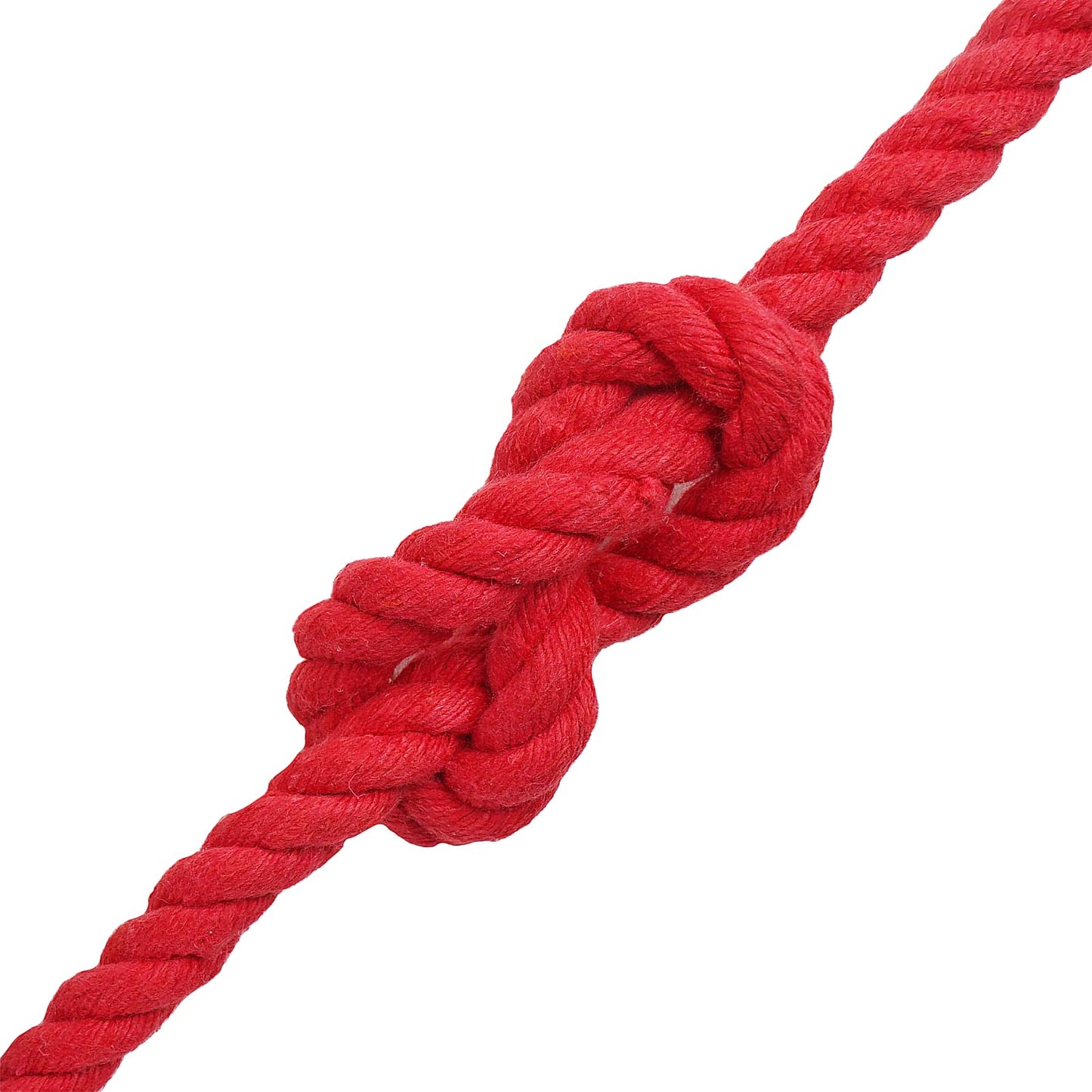 vidaXL Κωτόσχοινo 10 mm 250 m Κόκκινο 100% Βαμβάκι