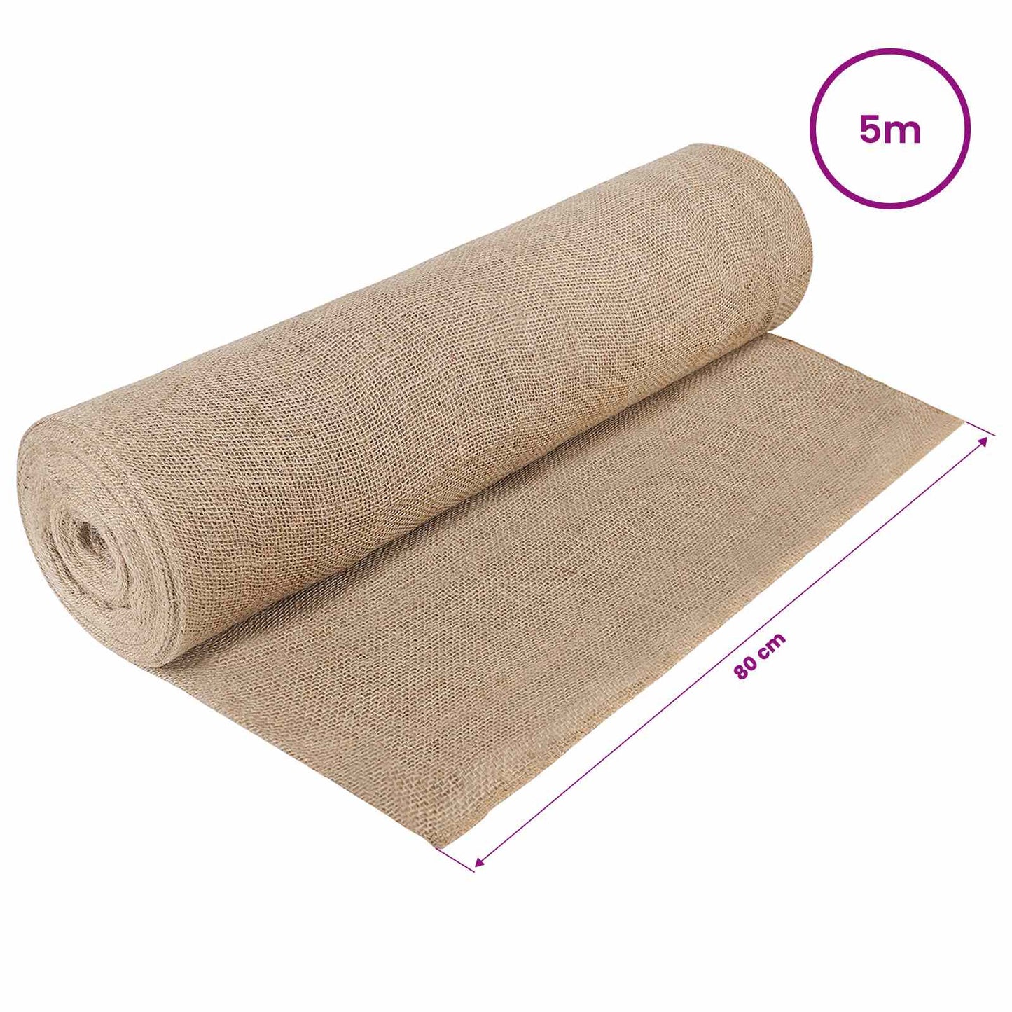 vidaXL Ρολό από Τζute 160 x 500 cm Φυσικό