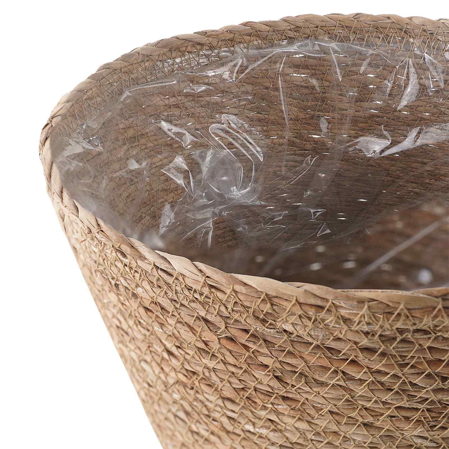 vidaXL Καλάθια φυτών από θαλασσόχορτο 3 pcs Φυσικό Ø26 x 19 εκ.