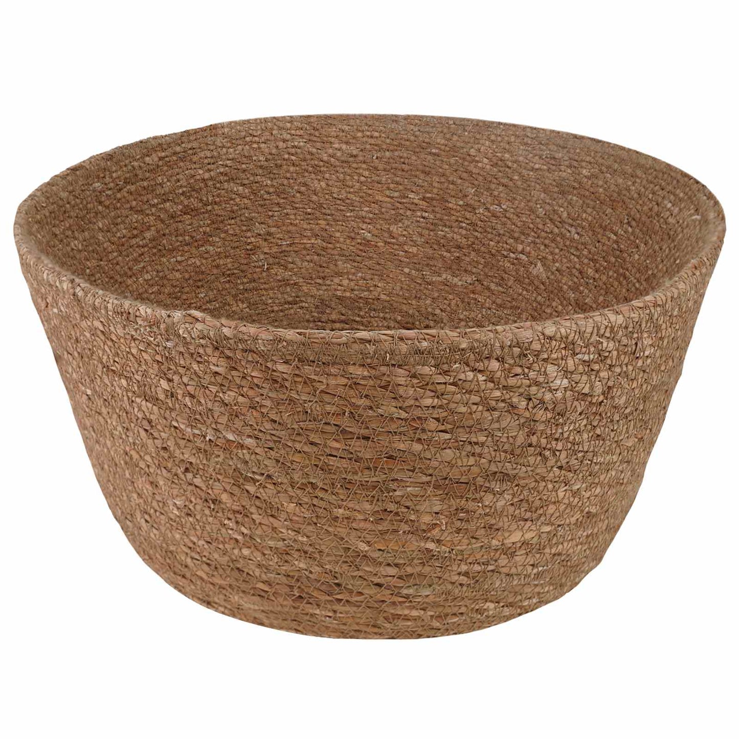 vidaXL Γλάστρα με Χερούλια 2 pcs Φυσικό Ø 22 x 20 cm 100% Θαλασσόχορτο