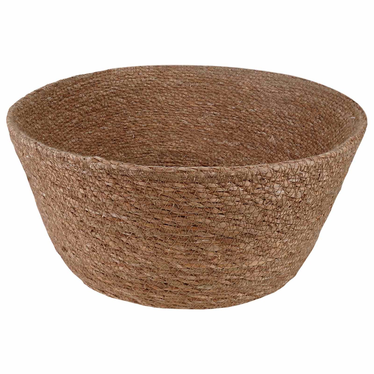 vidaXL Γλάστρα με Χερούλια Φυσικό Ø 32 x 32 cm 100% Θαλασσόχορτο