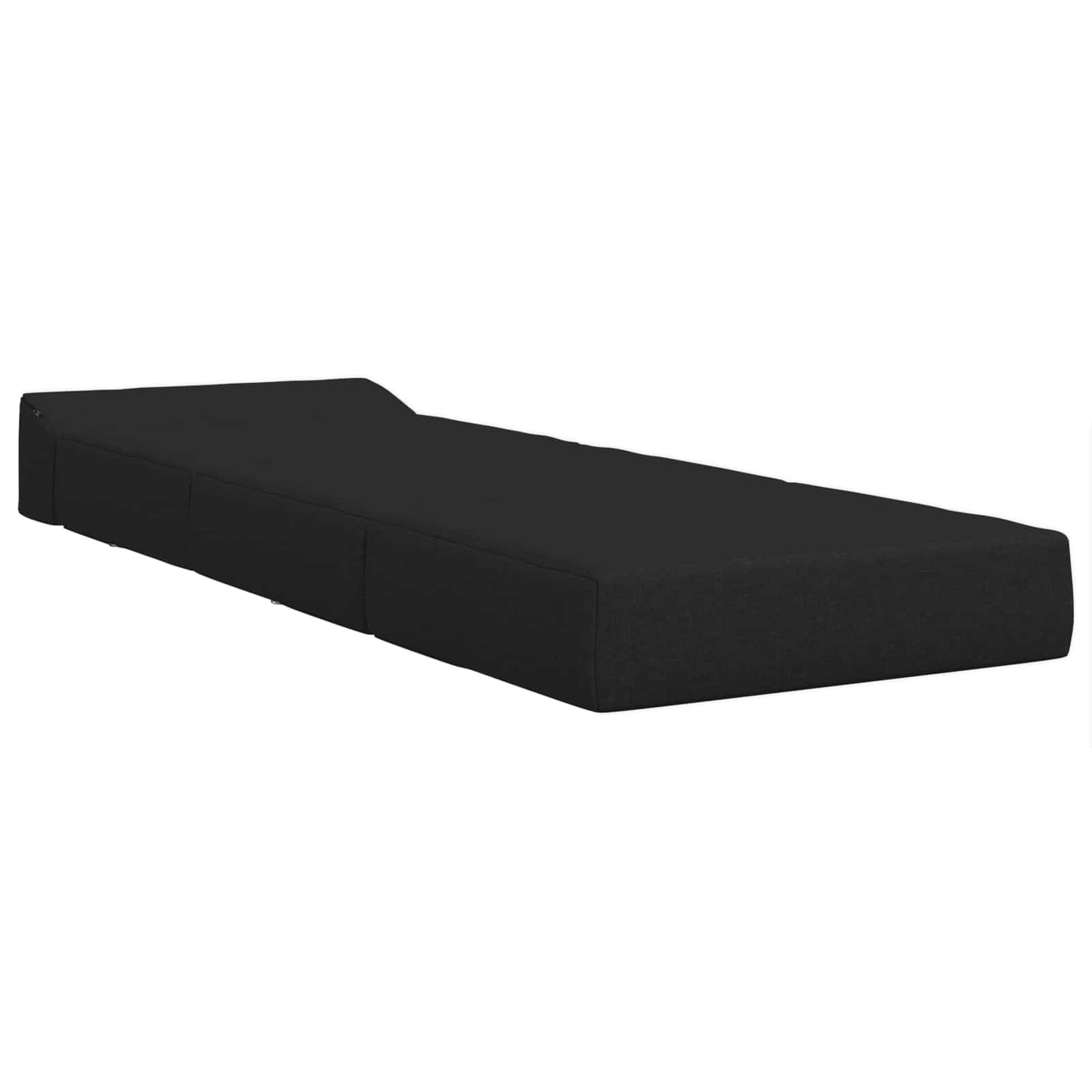 vidaXL Κρεβάτι Καναπέ Αναδιπλούμενο Μαύρο 200 x 70 x 15 εκ. Ύφασμα