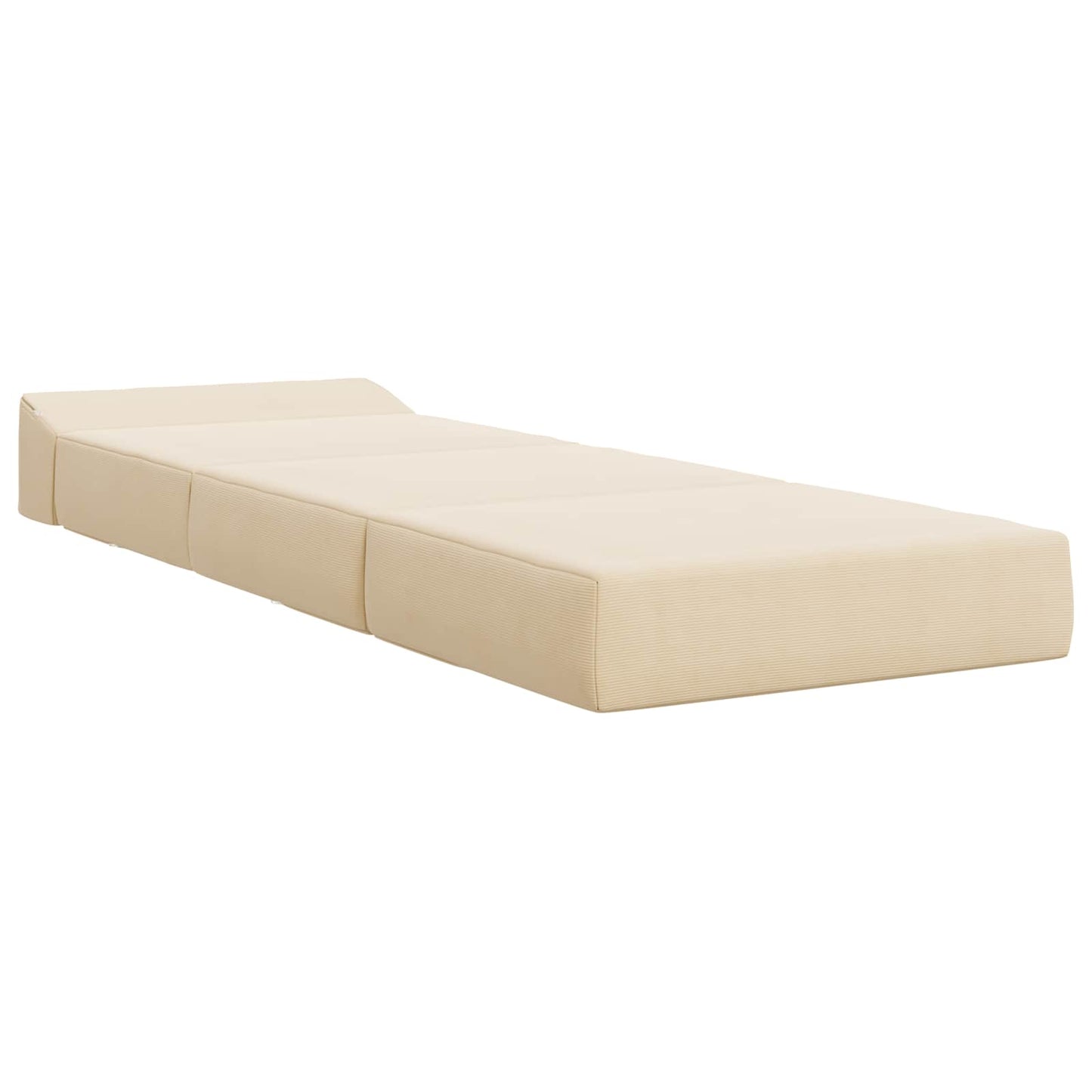 vidaXL Κρεβάτι Καναπέ Αναδιπλούμενο Κρεμ 200 x 70 x 15 εκ.