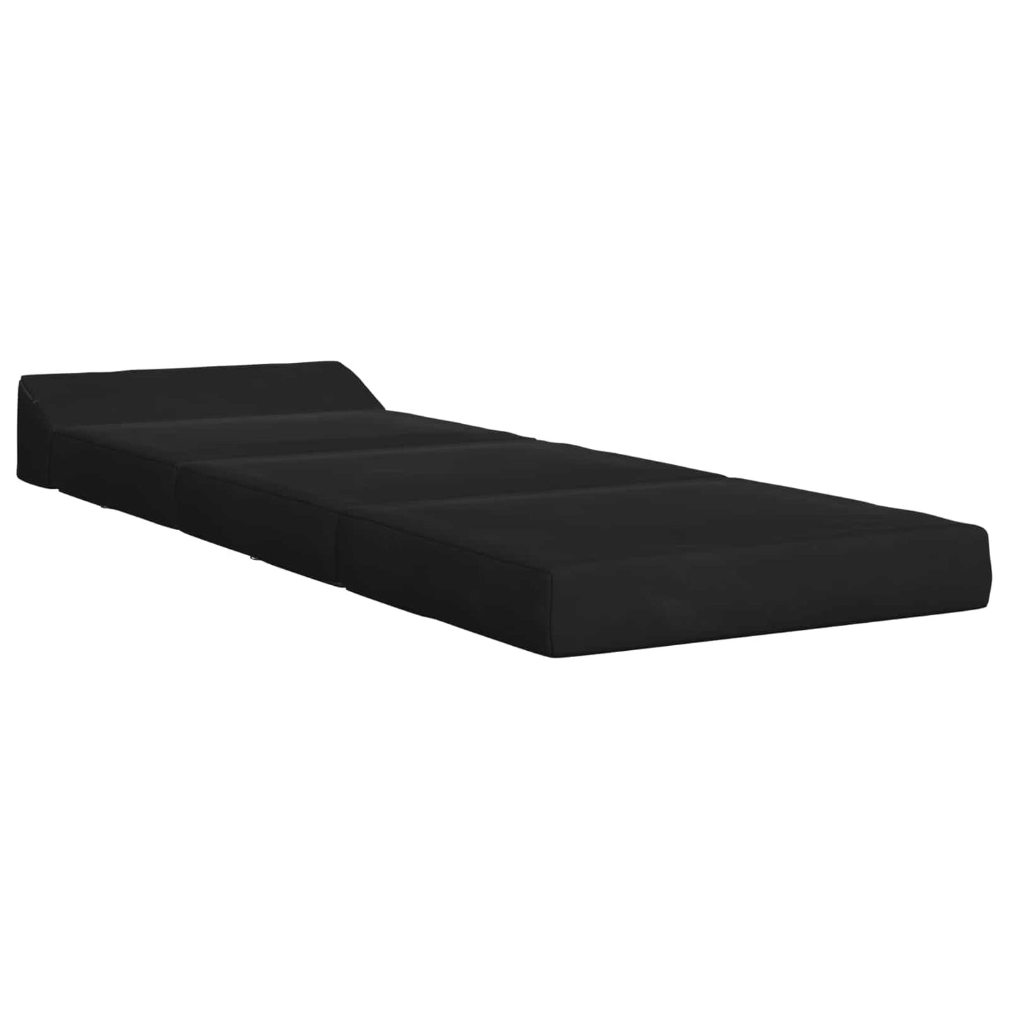 vidaXL Κρεβάτι Καναπέ Αναδιπλούμενο Μαύρο 200 x 70 x 10 εκ. Βελούδο
