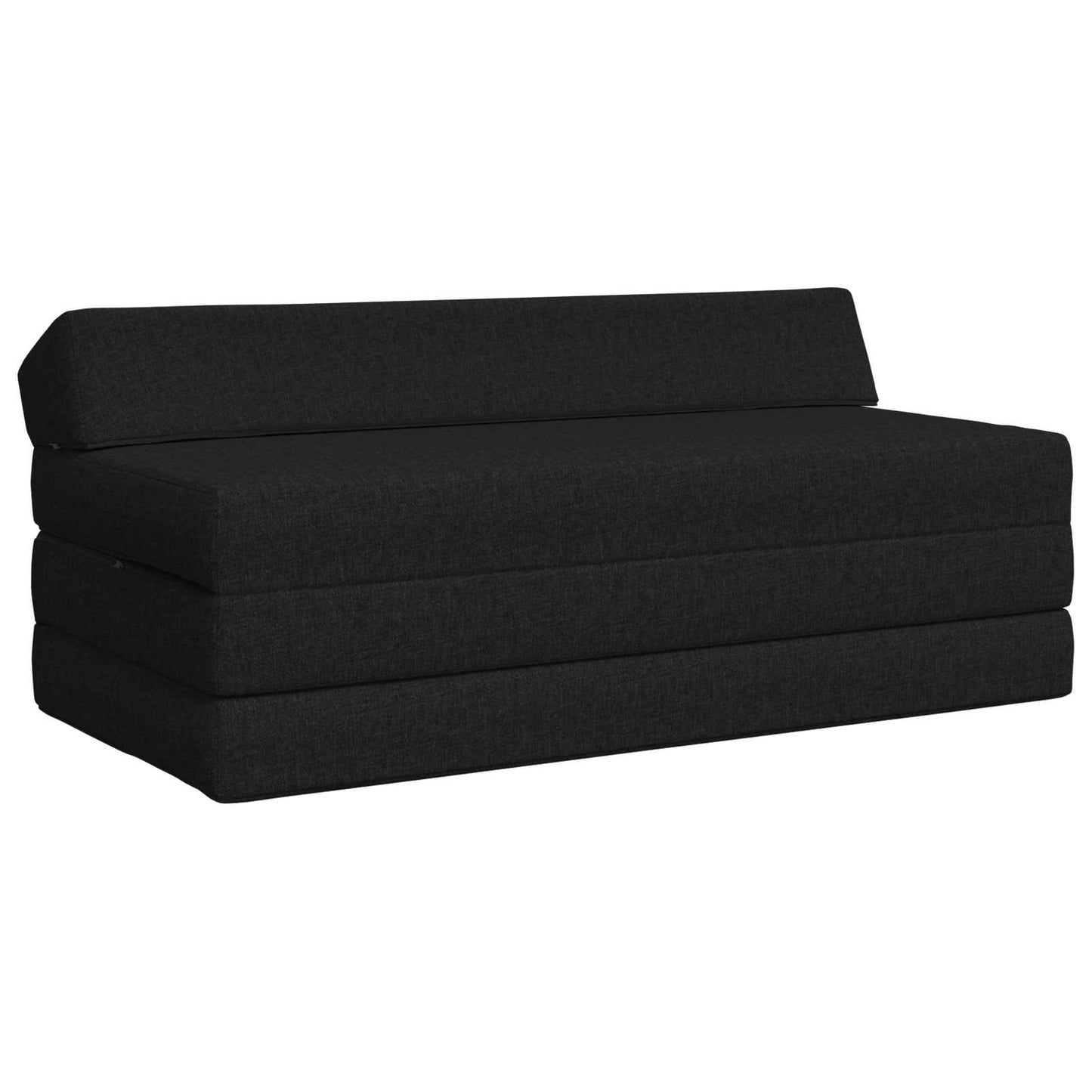 vidaXL Κρεβάτι Καναπέ Αναδιπλούμενο Μαύρο 120 x 60 x 49 εκ Ύφασμα