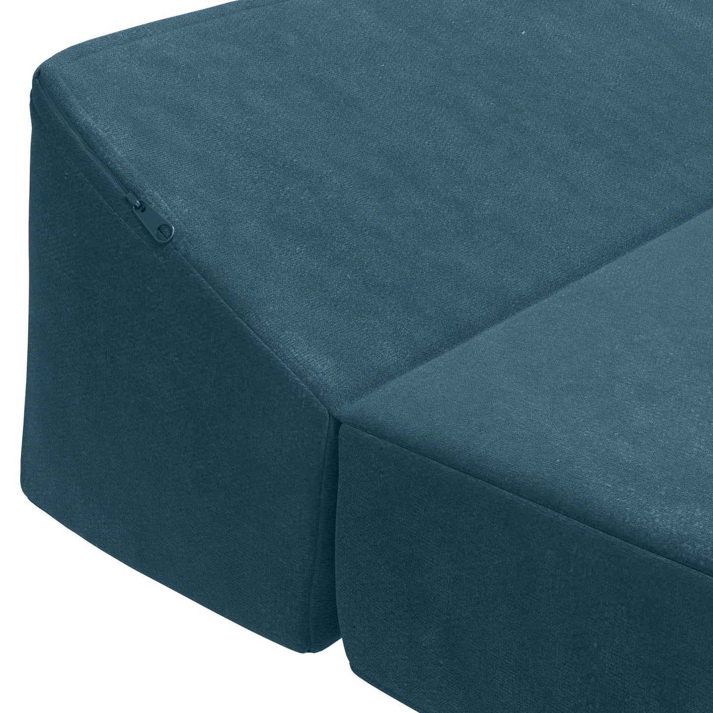 vidaXL Κρεβάτι Καναπέ Αναδιπλούμενο Μπλε 120 x 60 x 49 εκ Ύφασμα