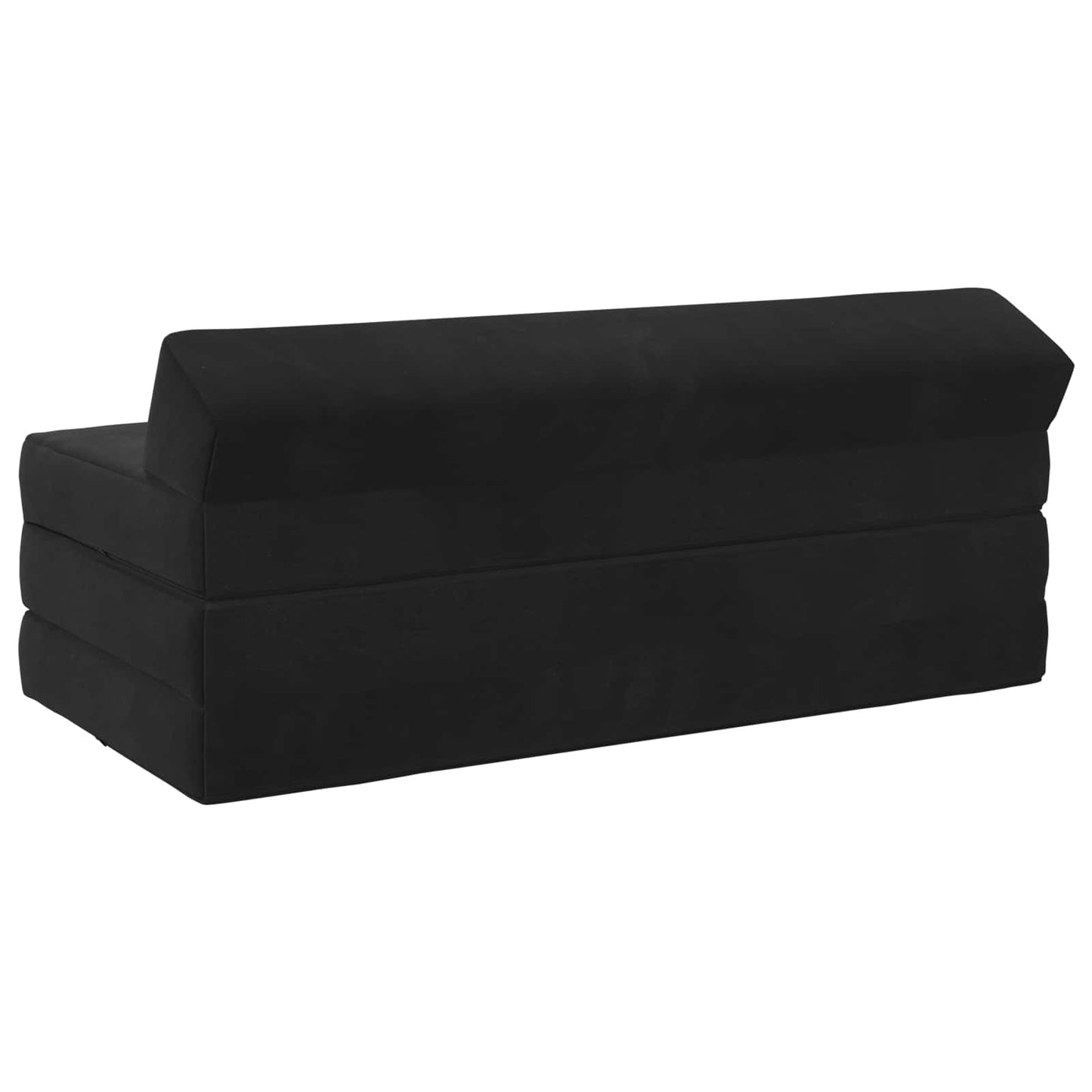 vidaXL Κρεβάτι Καναπέ Αναδιπλούμενο Μαύρο 120 x 60 x 49 εκ Ύφασμα