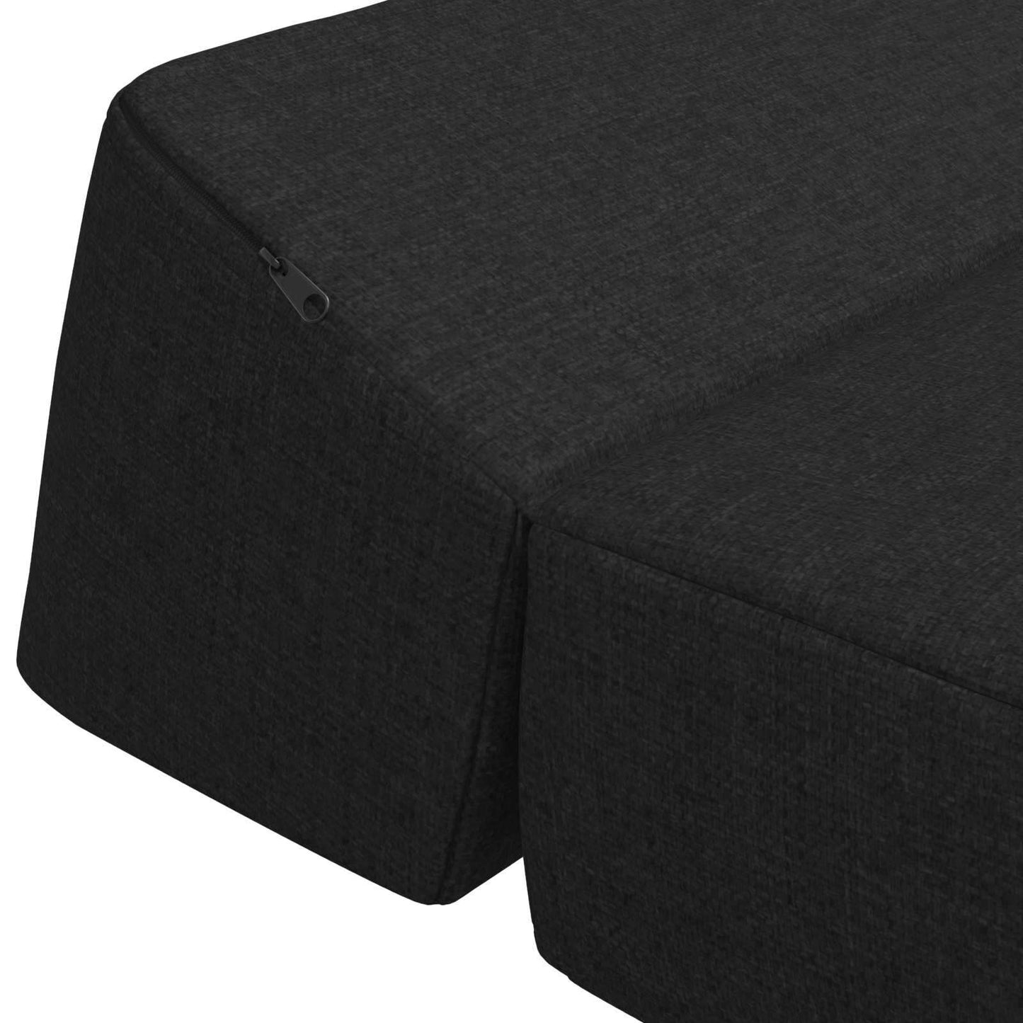 vidaXL Κρεβάτι Καναπέ Αναδιπλούμενο Μαύρο 60 x 70 x 41 εκ Ύφασμα