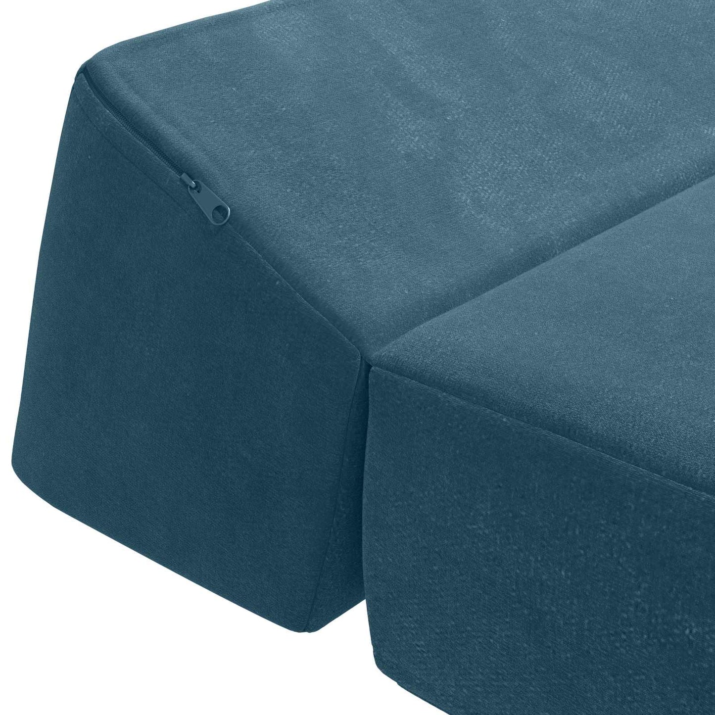 vidaXL Κρεβάτι Καναπέ Αναδιπλούμενο Μπλε 60 x 70 x 41 εκ Ύφασμα
