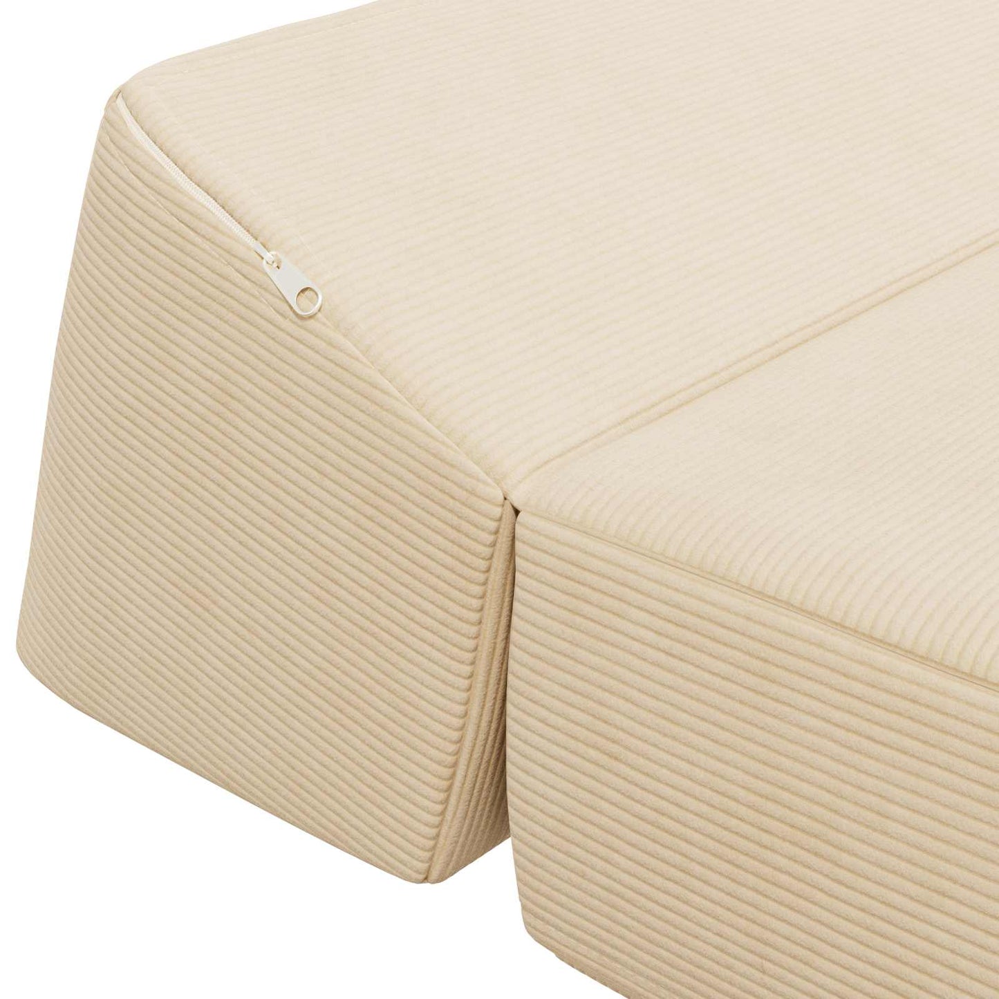vidaXL Κρεβάτι Καναπέ Αναδιπλούμενο Κρεμ 60 x 70 x 41 εκ Ύφασμα