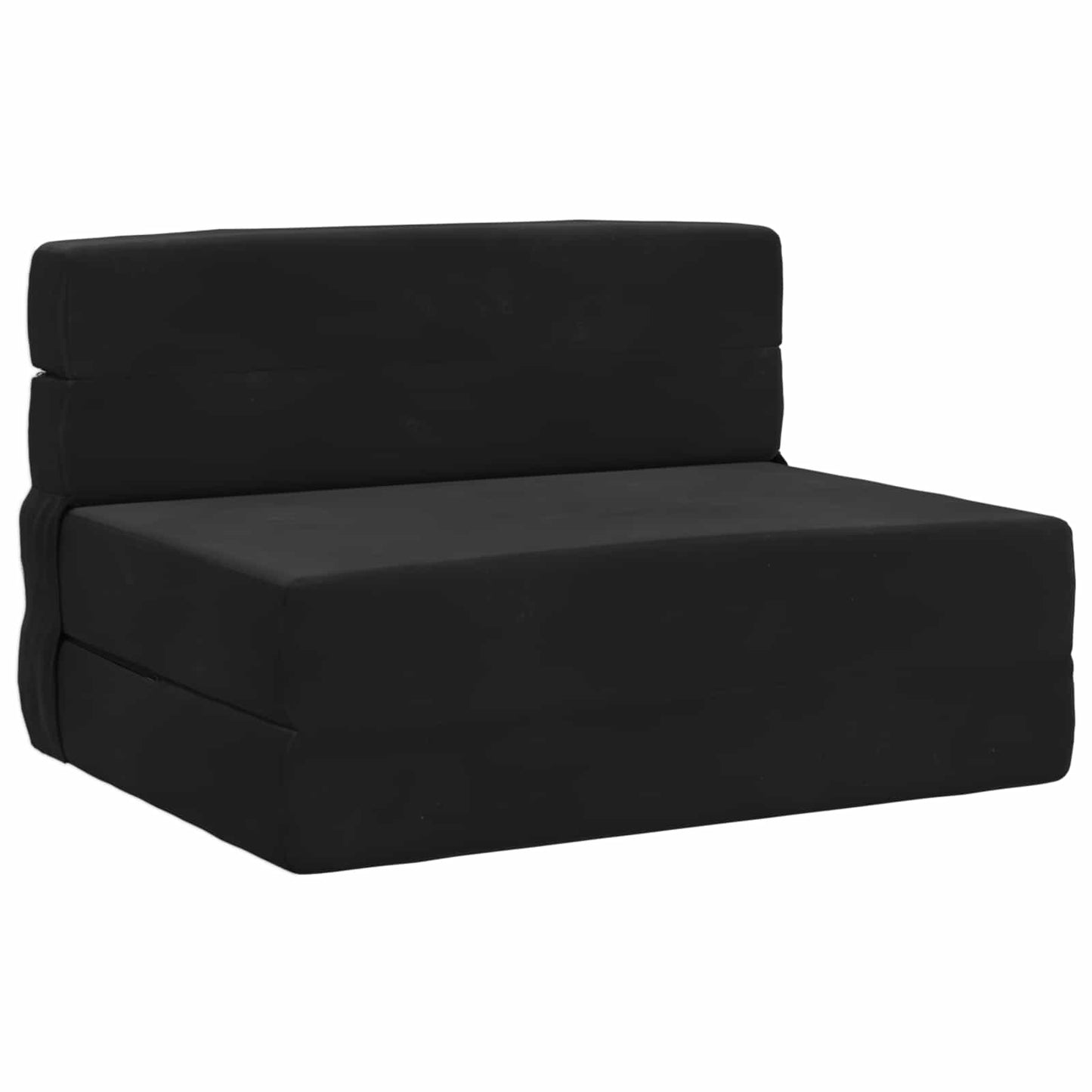 vidaXL Κρεβάτι Καναπέ Αναδιπλούμενο Μαύρο 70 x 80 x 60 εκ. Ύφασμα
