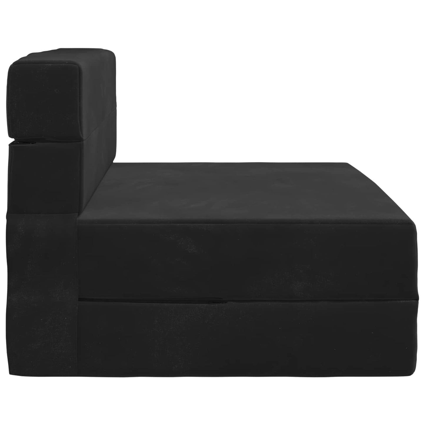 vidaXL Κρεβάτι Καναπέ Αναδιπλούμενο Μαύρο 70 x 80 x 60 εκ. Ύφασμα
