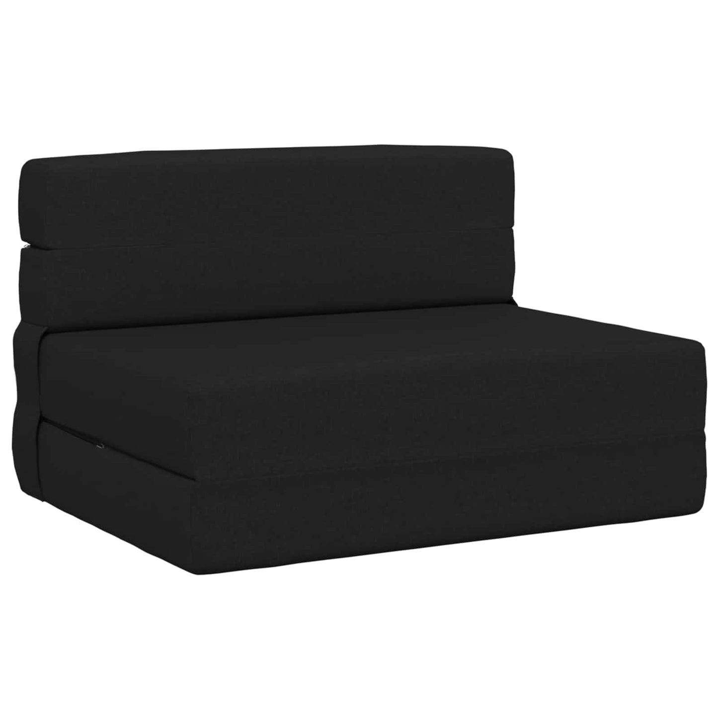 vidaXL Κρεβάτι Καναπέ Αναδιπλούμενο Μαύρο 100 x 80 x 60 εκ. Ύφασμα