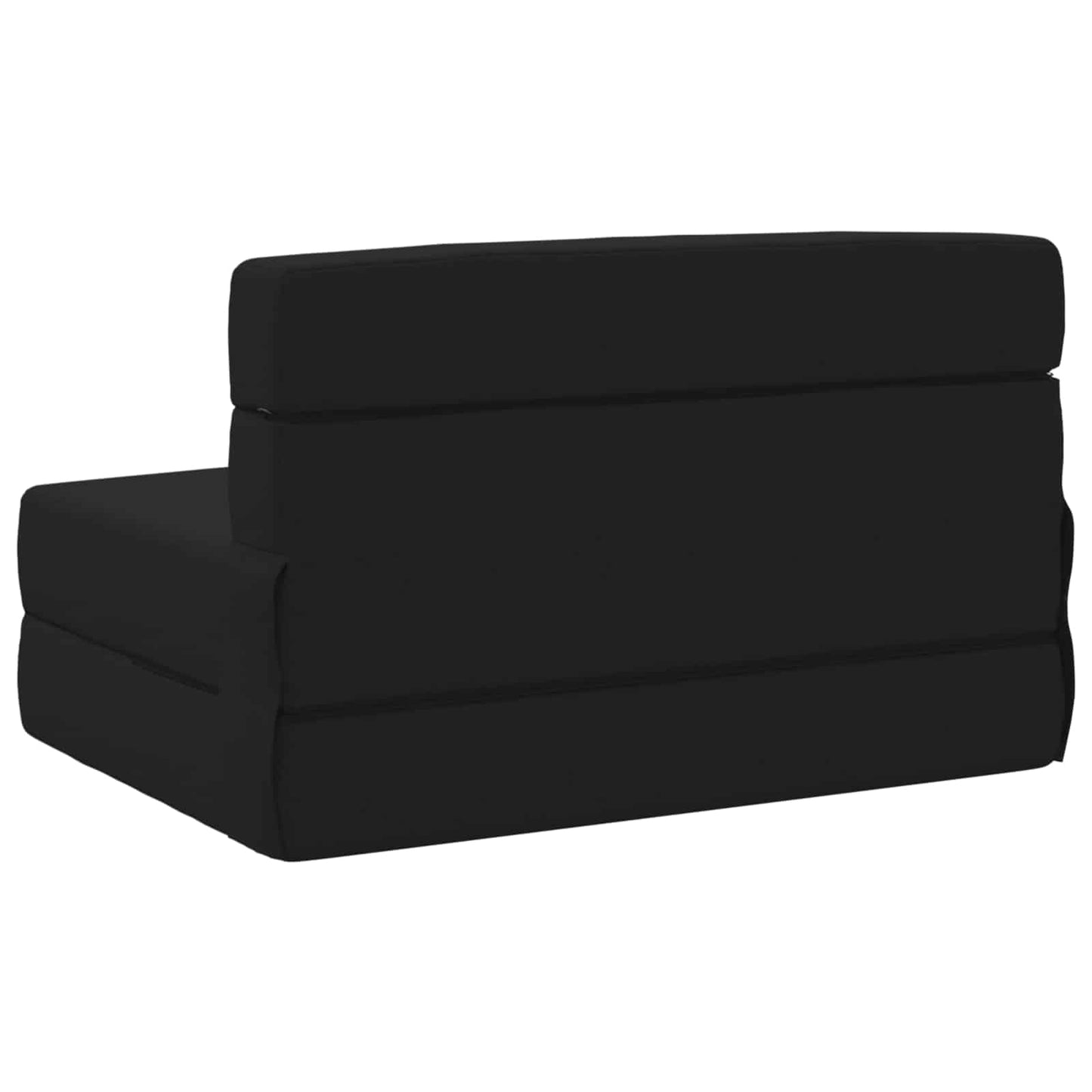 vidaXL Κρεβάτι Καναπέ Αναδιπλούμενο Μαύρο 100 x 80 x 60 εκ. Ύφασμα