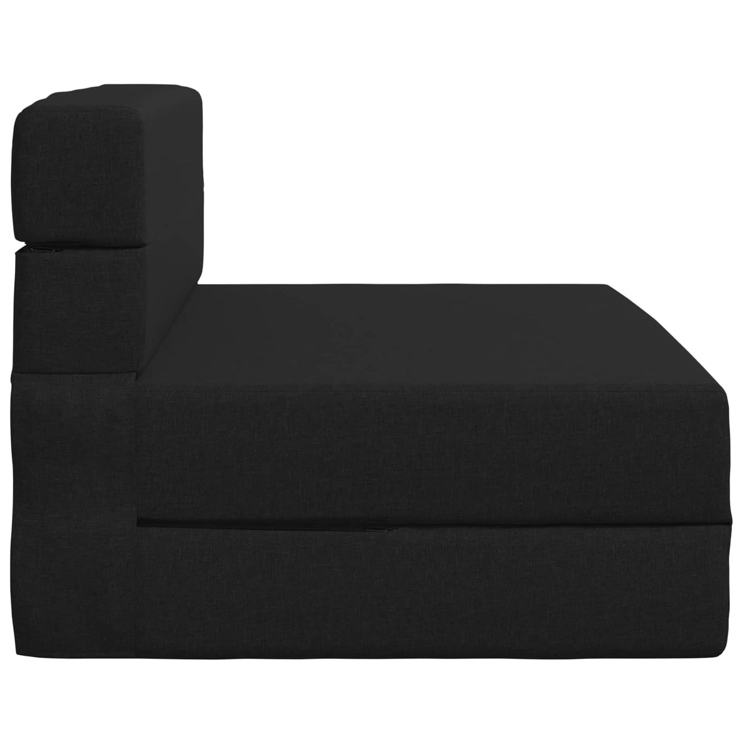 vidaXL Κρεβάτι Καναπέ Αναδιπλούμενο Μαύρο 100 x 80 x 60 εκ. Ύφασμα
