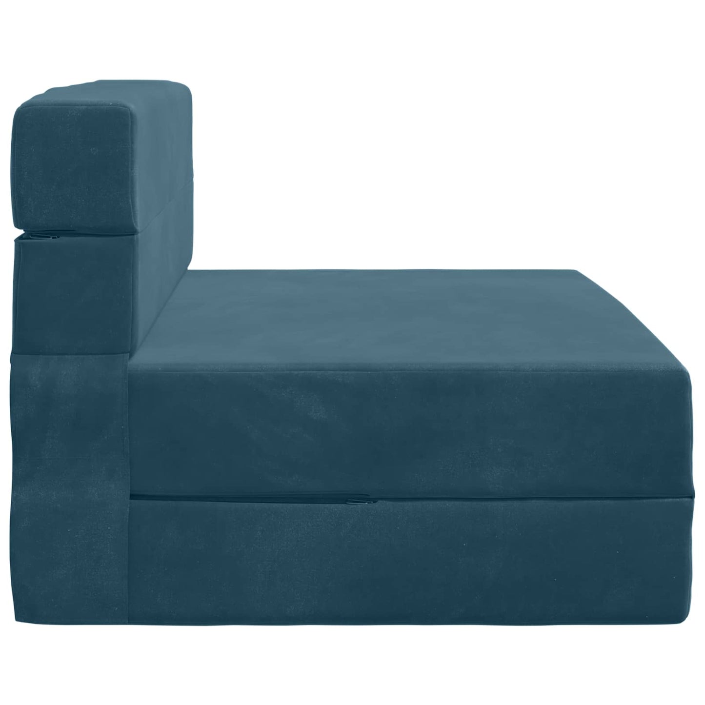 vidaXL Κρεβάτι Καναπέ Αναδιπλούμενο Μπλε 100 x 80 x 60 εκ. Ύφασμα