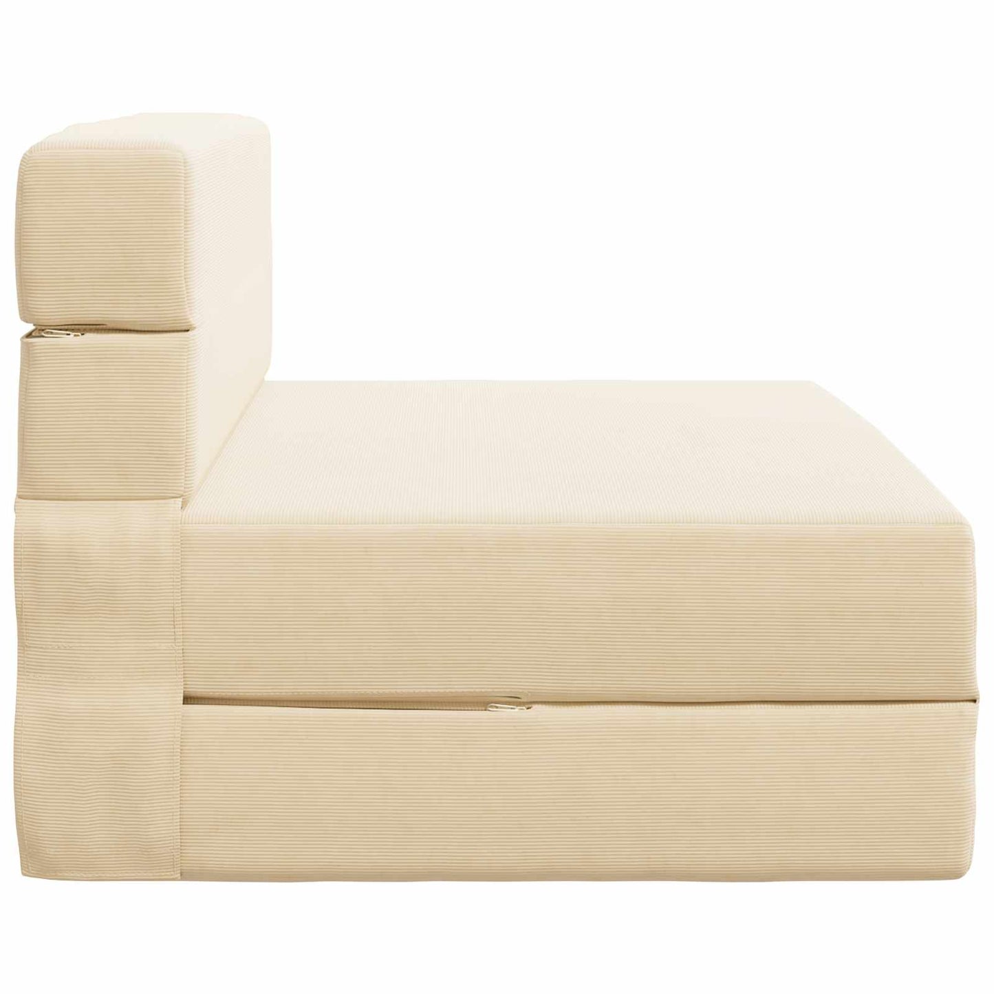 vidaXL Κρεβάτι Καναπέ Αναδιπλούμενο Κρεμ 100 x 80 x 60 εκ. Ύφασμα