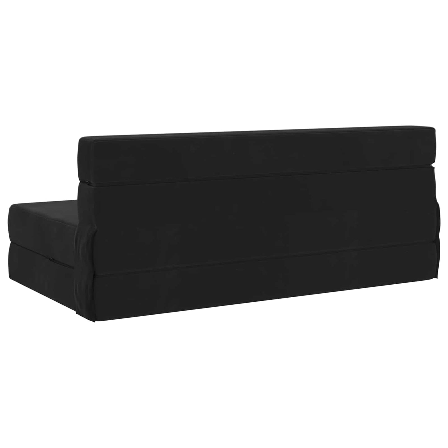 vidaXL Κρεβάτι Καναπέ Αναδιπλούμενο Μαύρο 152 x 86,5 x 60 εκ. Ύφασμα