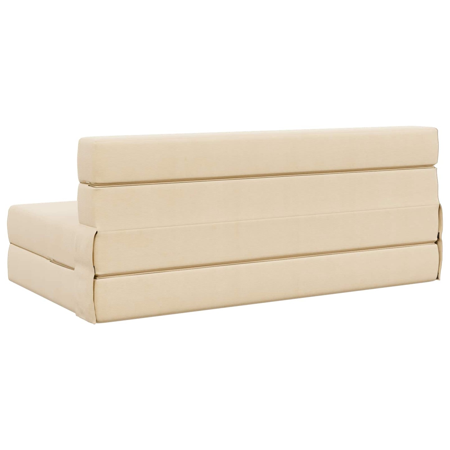 vidaXL Κρεβάτι Καναπέ Αναδιπλούμενο Κρεμ 152 x 86,5 x 60 εκ. Ύφασμα