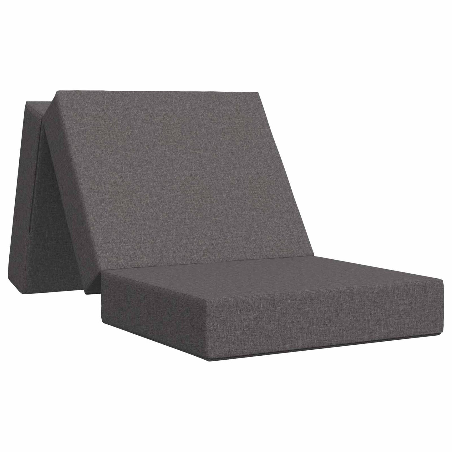 vidaXL Κρεβάτι Καναπέ Αναδιπλούμενο 190 x 75 x 15 cm Ανοιχτό γκρι