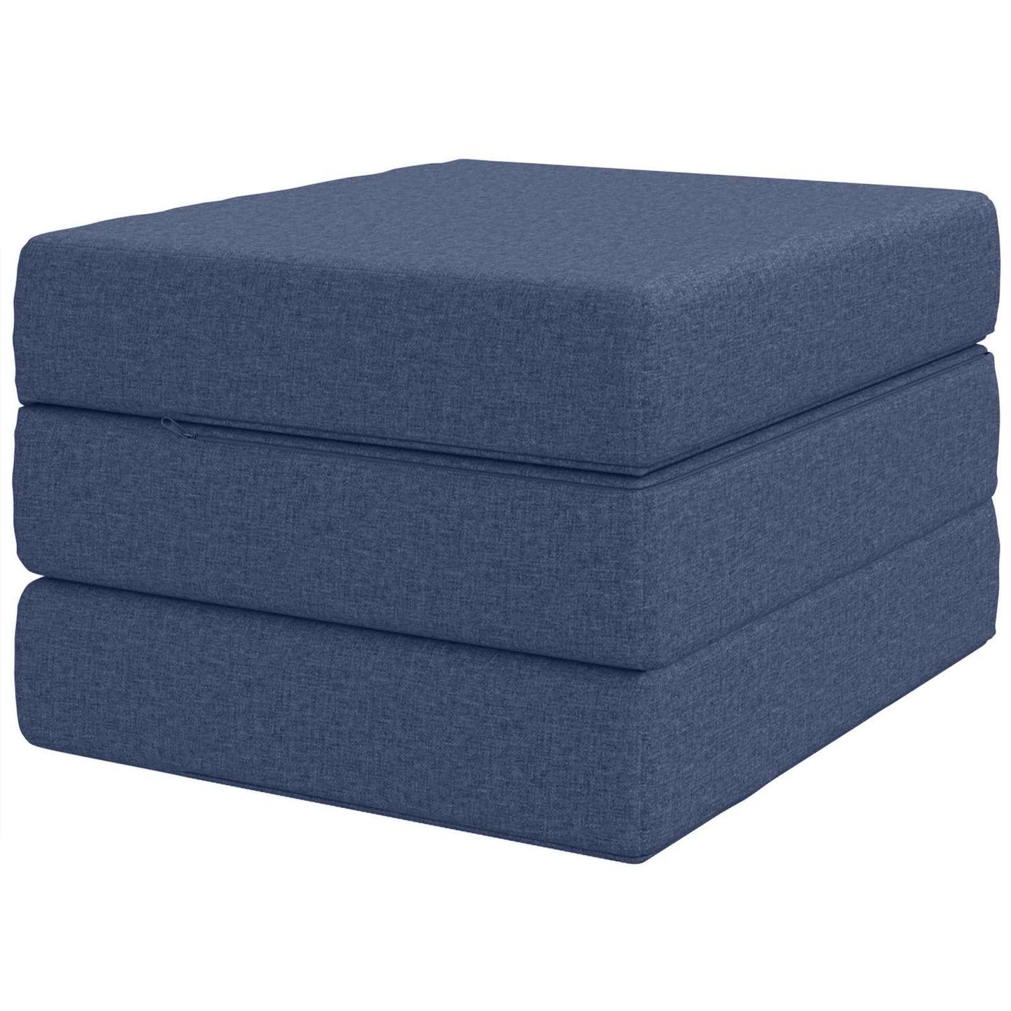 vidaXL Κρεβάτι Καναπέ Αναδιπλούμενο 190 x 75 x 15 cm Μπλε