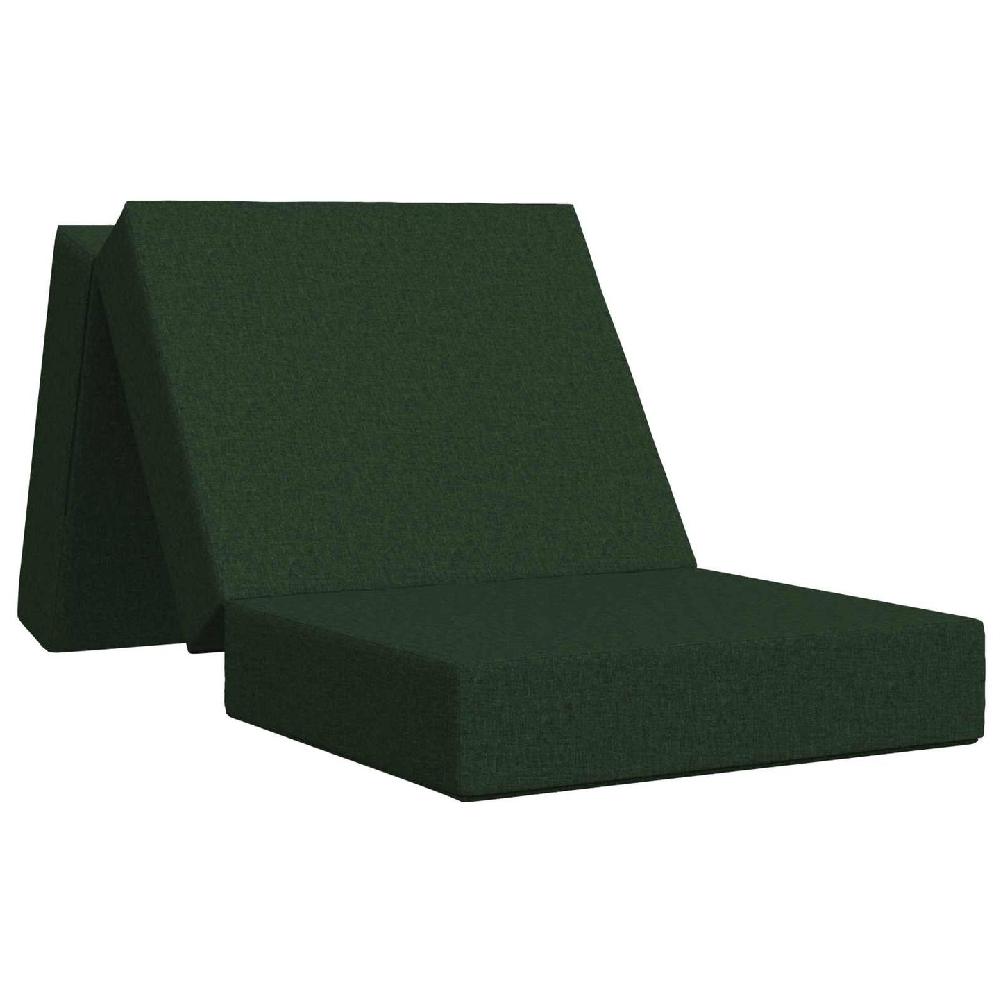 vidaXL Κρεβάτι Καναπέ Αναδιπλούμενο 90 x 63 x 45 cm Σκούρο Πράσινο