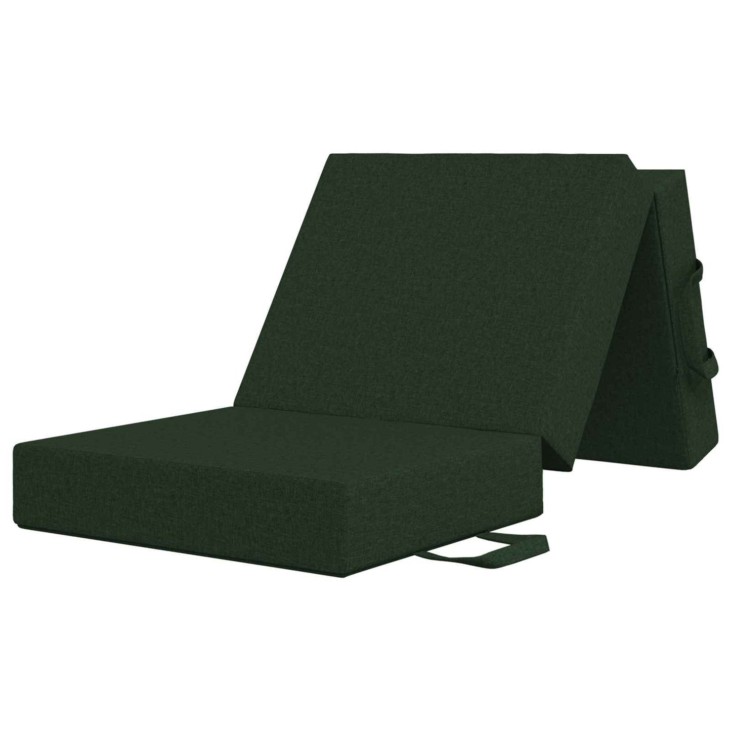 vidaXL Κρεβάτι Καναπέ Αναδιπλούμενο 90 x 63 x 45 cm Σκούρο Πράσινο