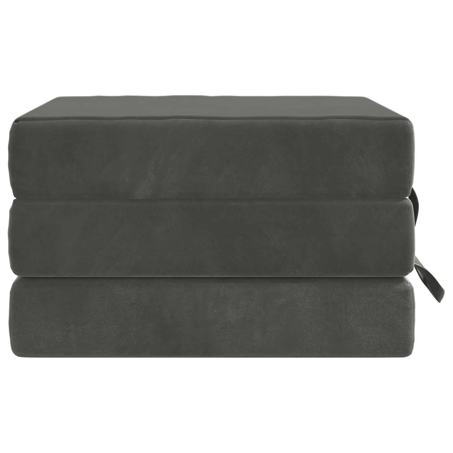 vidaXL Κρεβάτι Καναπέ Αναδιπλούμενο 190 x 90 x 15 cm Σκούρο Γκρι